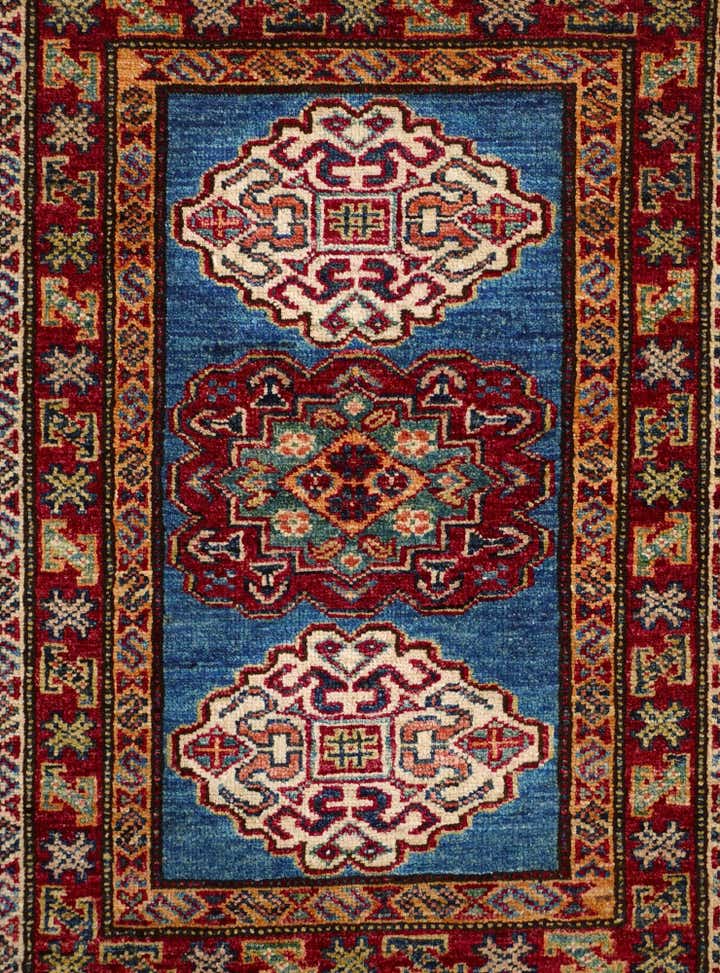 2' x 2' 11 Hand Knotted Kazak Rug