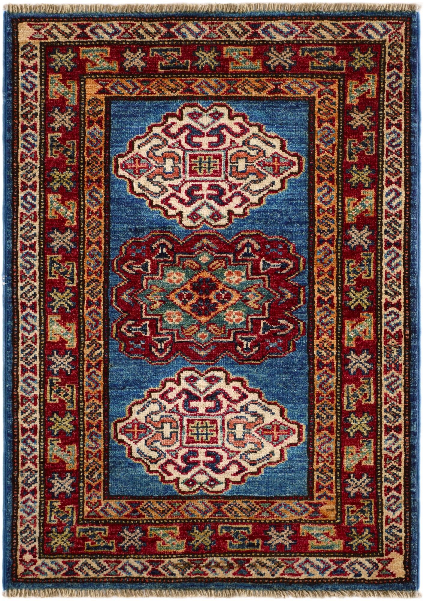 2' x 2' 11 Hand Knotted Kazak Rug