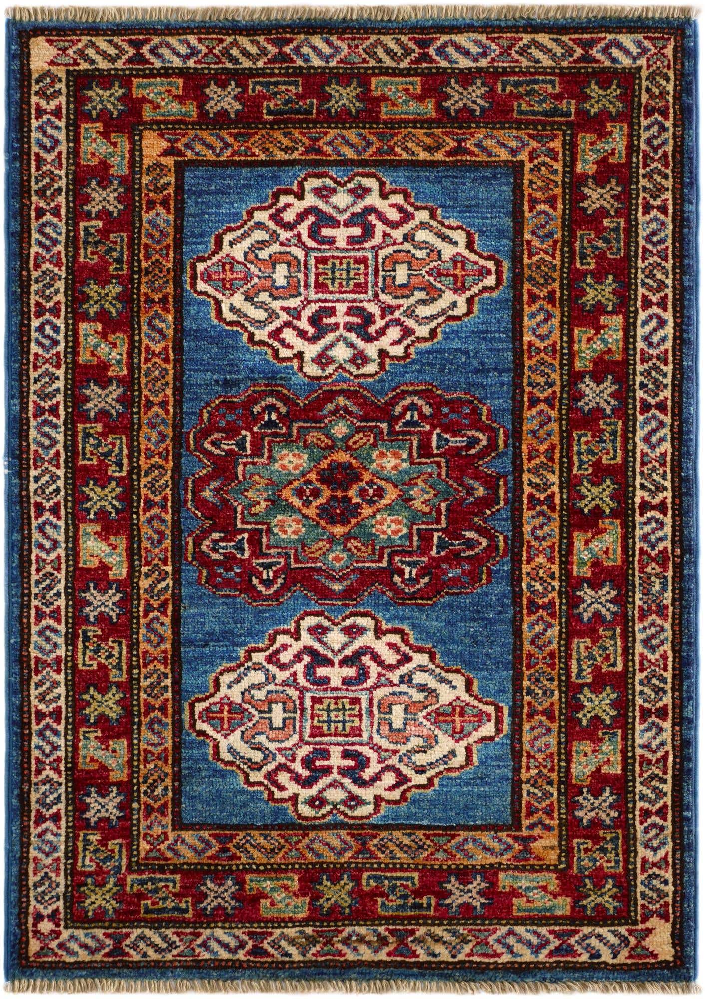 2' x 2' 11 Hand Knotted Kazak Rug