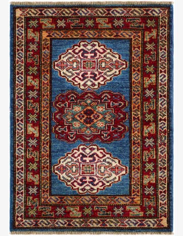 2' x 2' 11 Hand Knotted Kazak Rug