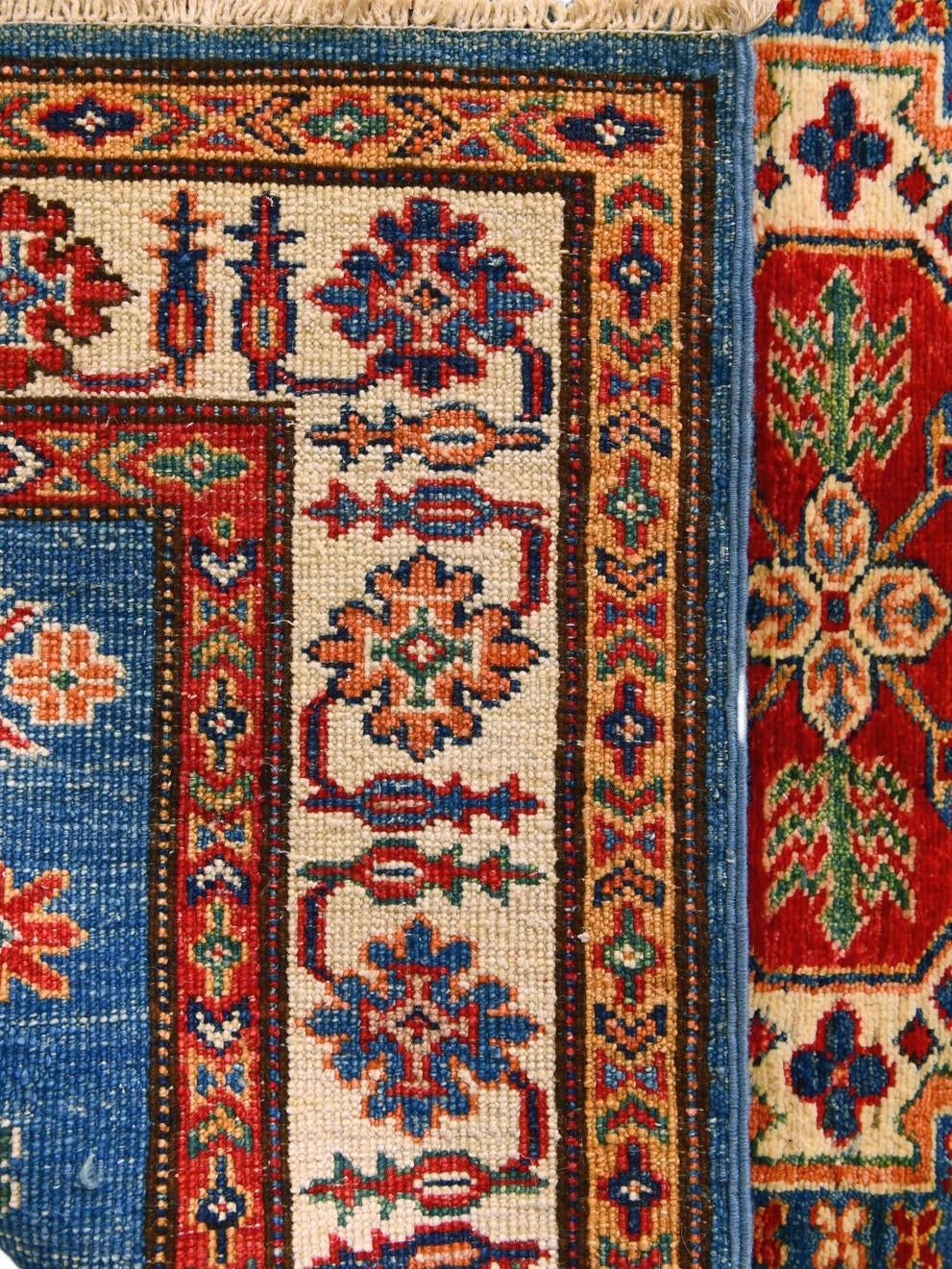Detail image 12 of 12: 3' 5 x 5' 1 Hand Knotted Kazak Rug