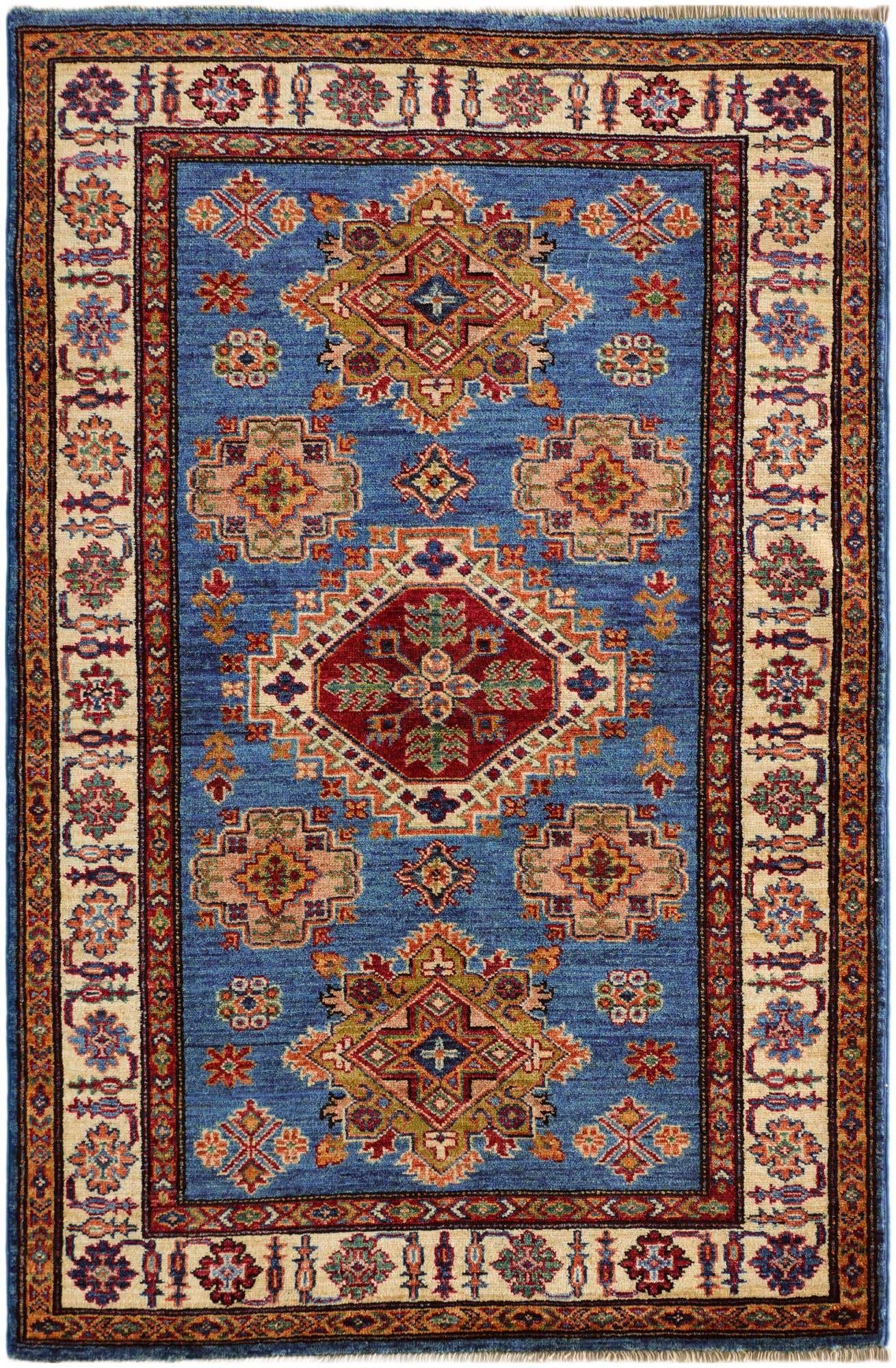 3' 5 x 5' 1 Hand Knotted Kazak Rug