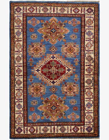 3' 5 x 5' 1 Hand Knotted Kazak Rug