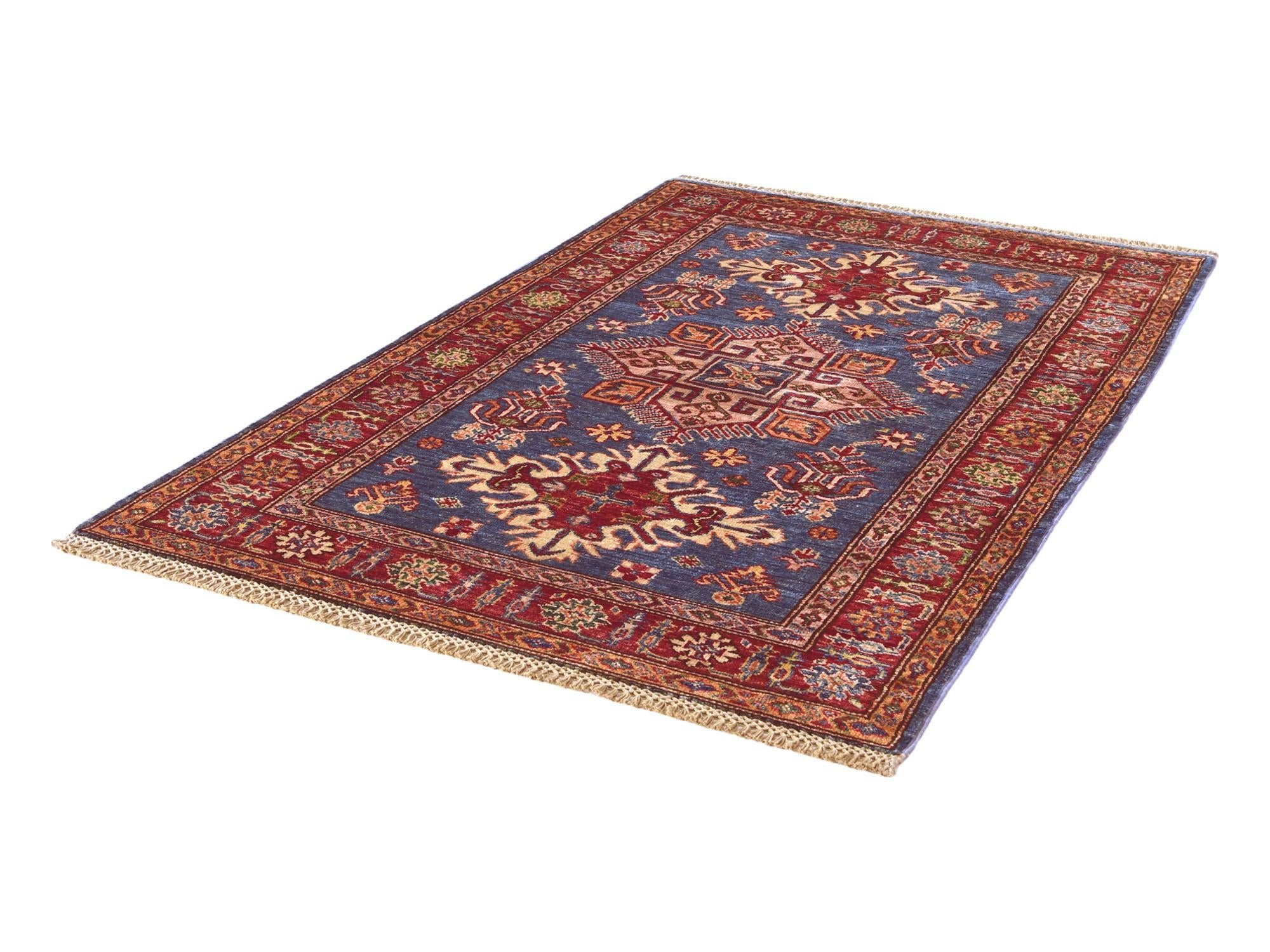 3' 3 x 5' 2 Hand Knotted Kazak Rug