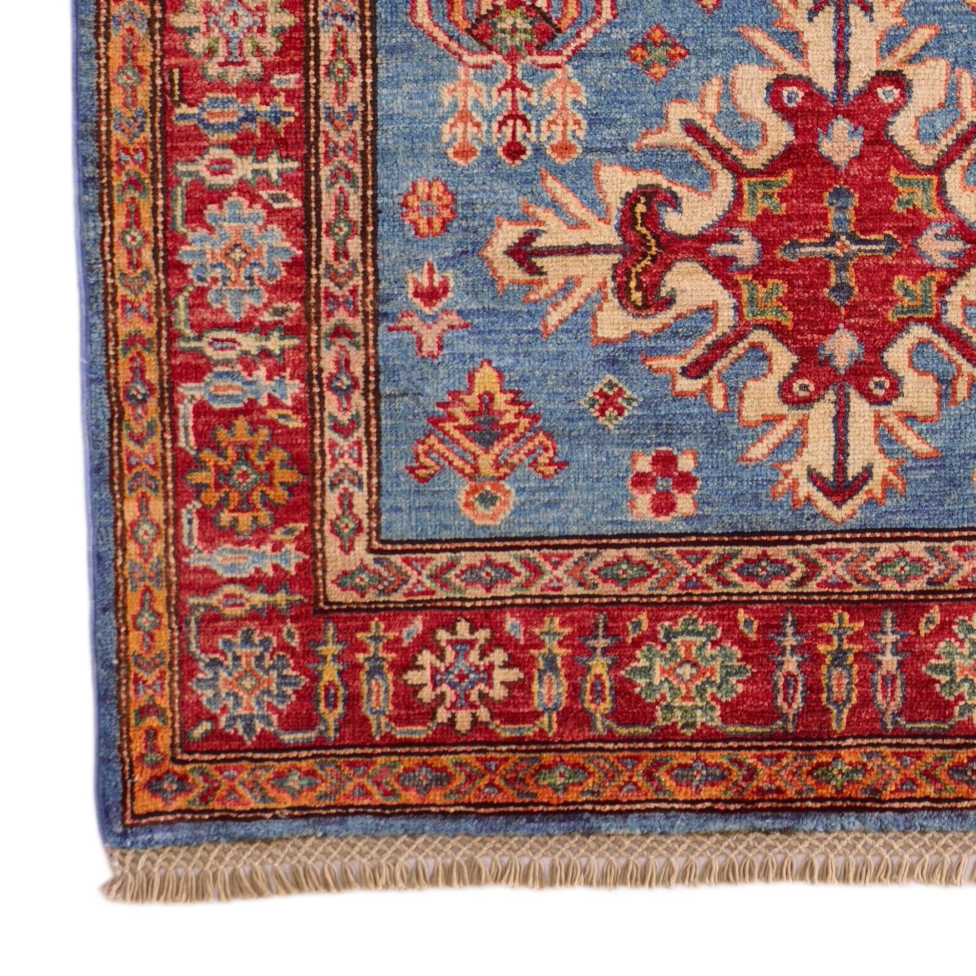 3' 3 x 5' 2 Hand Knotted Kazak Rug