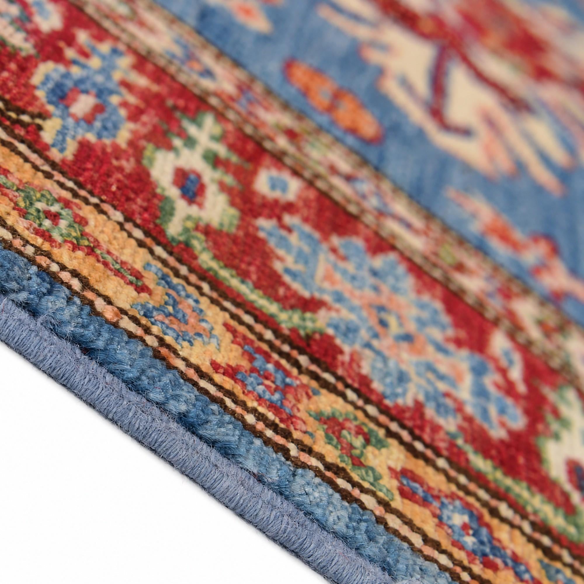 Detail image 8 of 12: 3' 3 x 5' 2 Hand Knotted Kazak Rug