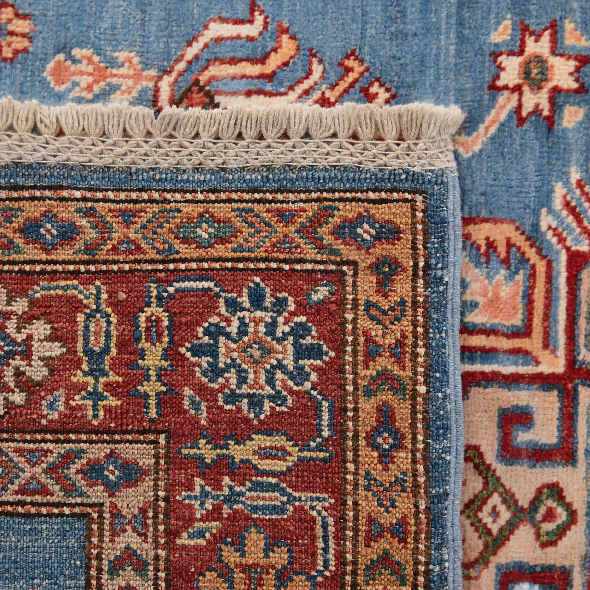 Detail image 12 of 12: 3' 3 x 5' 2 Hand Knotted Kazak Rug