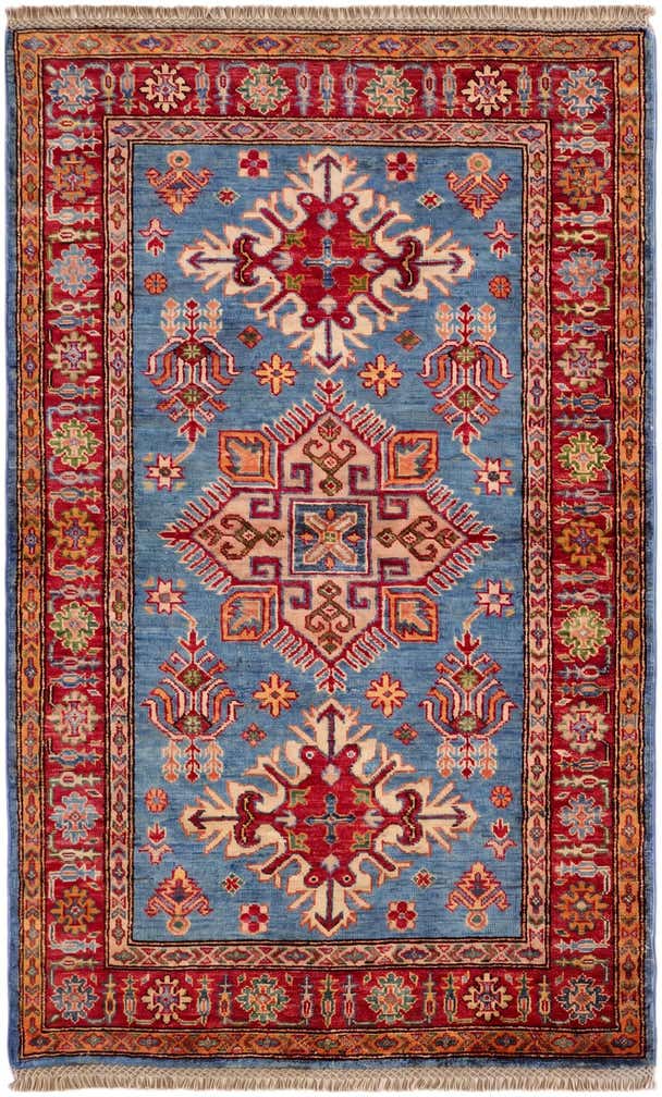 3' 3 x 5' 2 Hand Knotted Kazak Rug