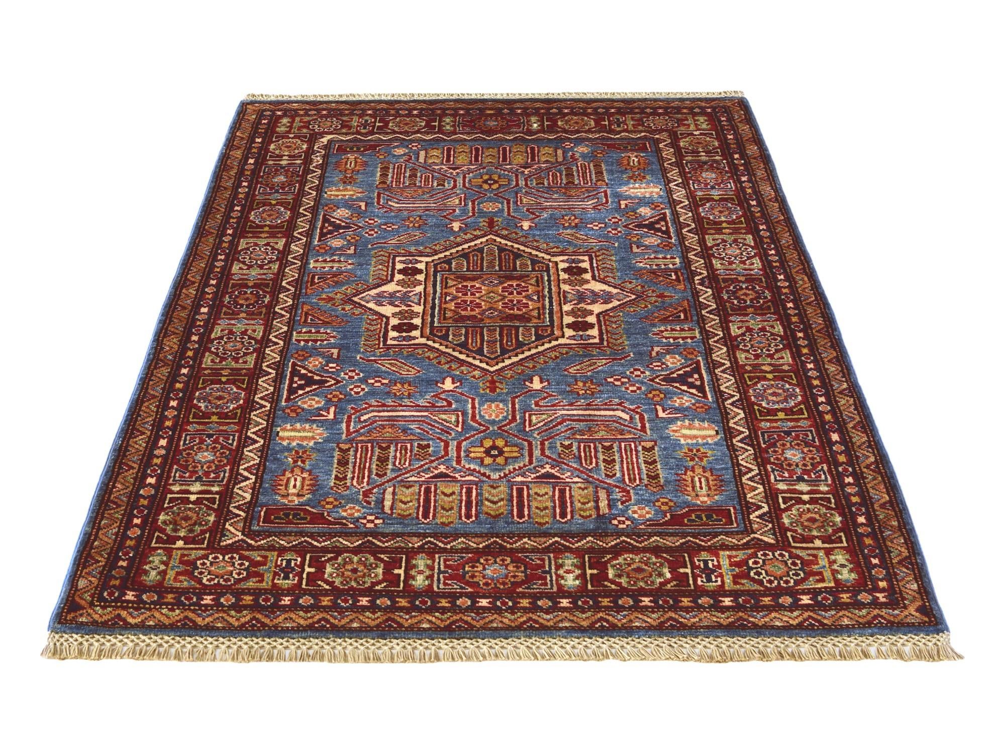 3' 3 x 5' Hand Knotted Kazak Rug