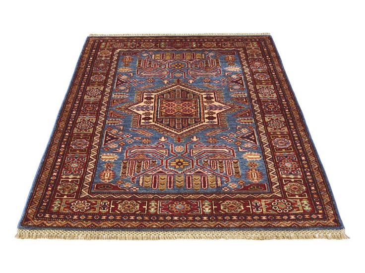 Detail image of 3' 3 x 5' Hand Knotted Kazak Rug