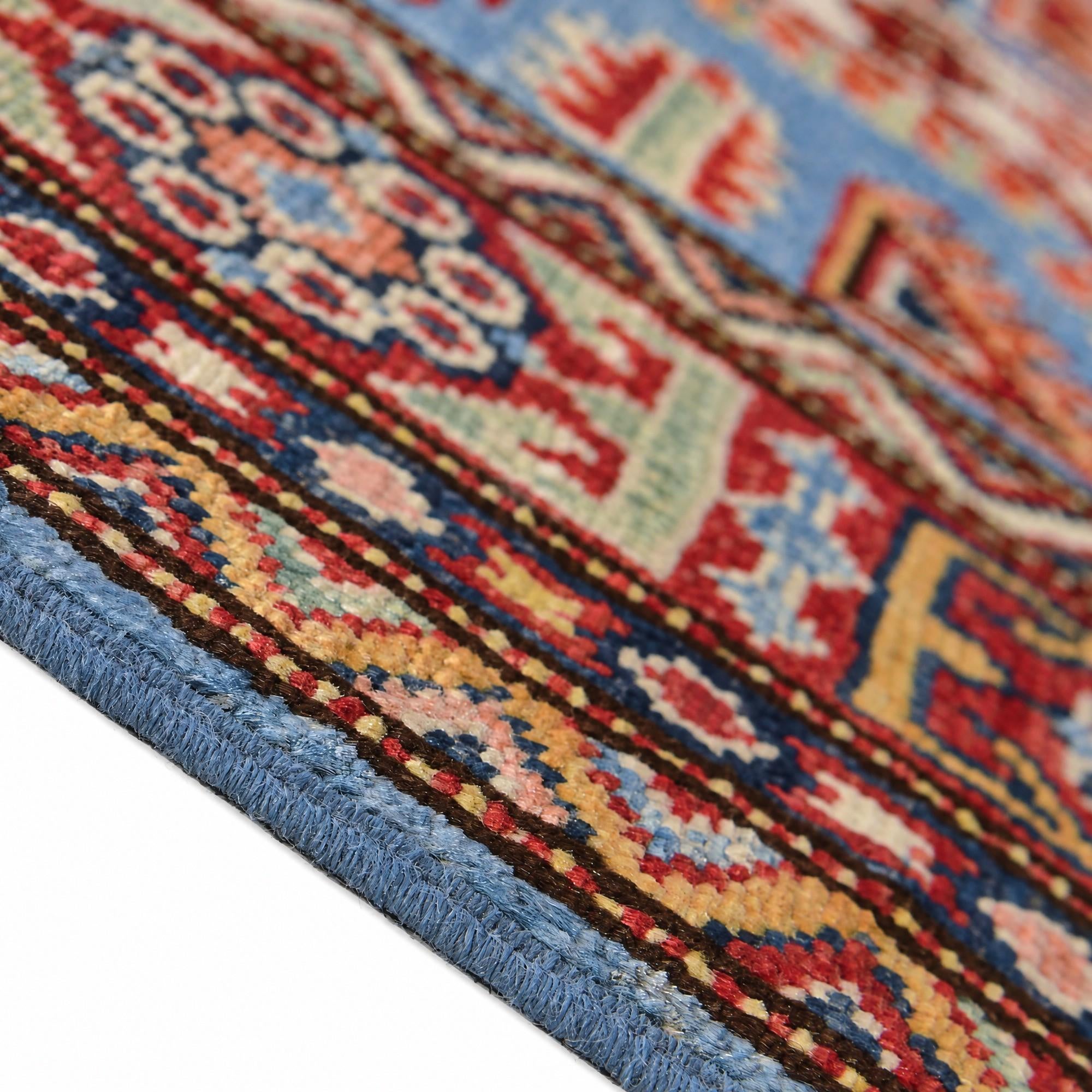 100cm x 155cm Hand Knotted Kazak Rug