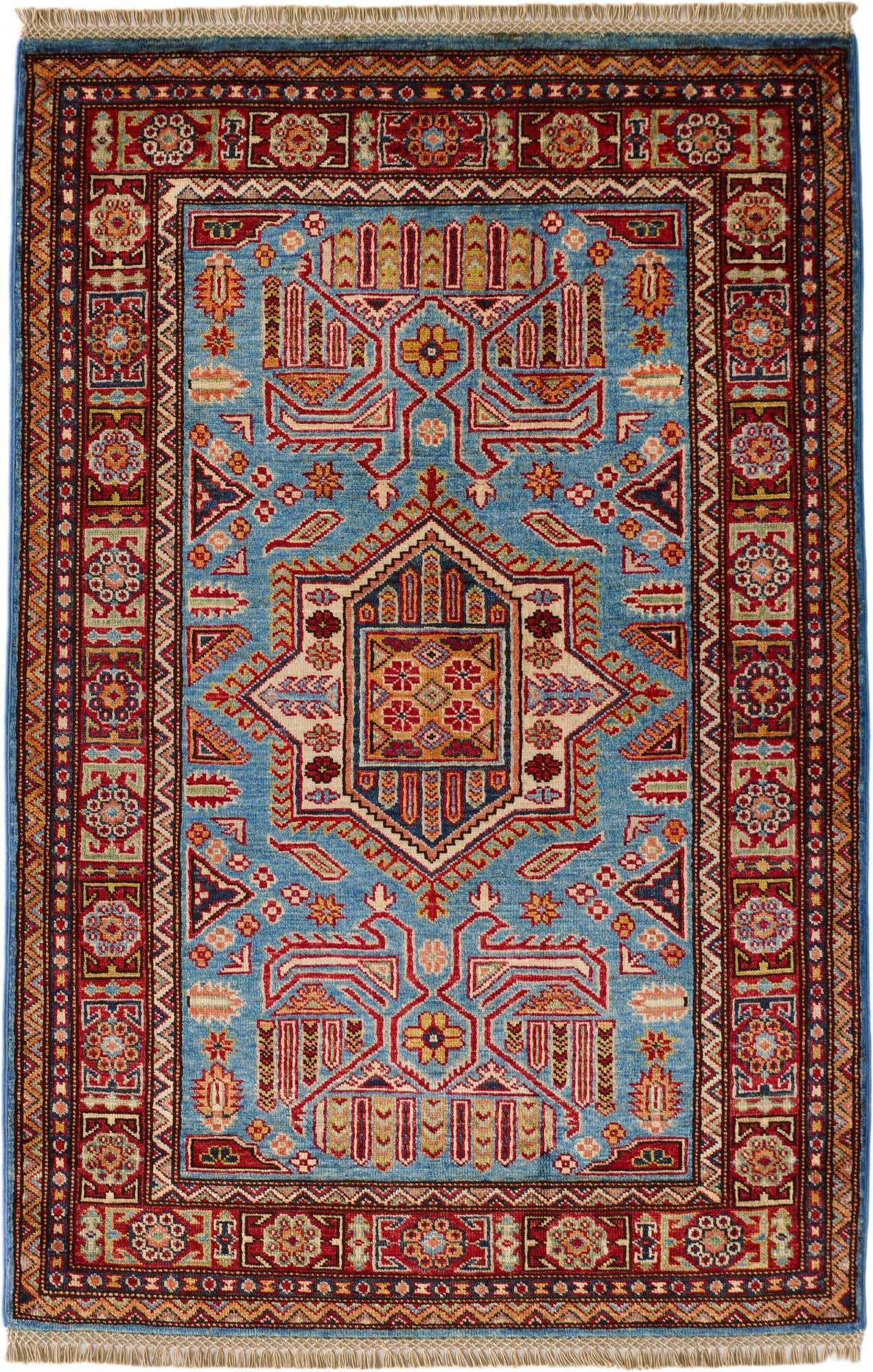 3' 3 x 5' Hand Knotted Kazak Rug