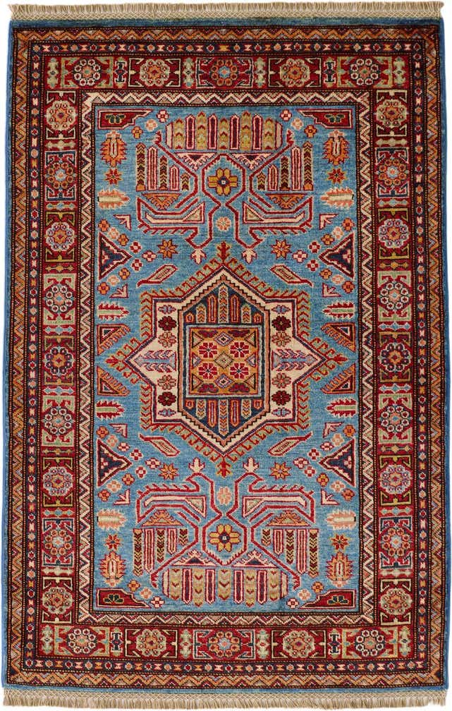 3' 3 x 5' Hand Knotted Kazak Rug