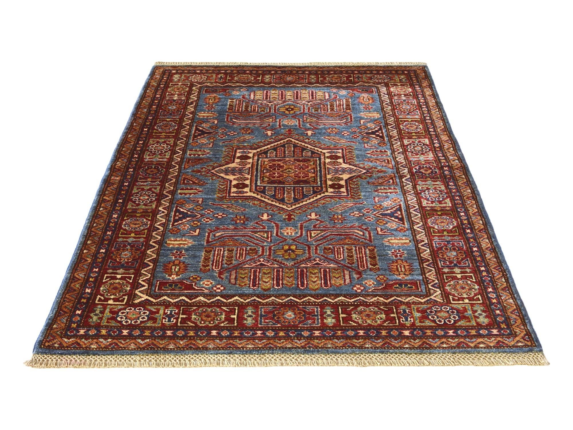 3' 3 x 5' Hand Knotted Kazak Rug