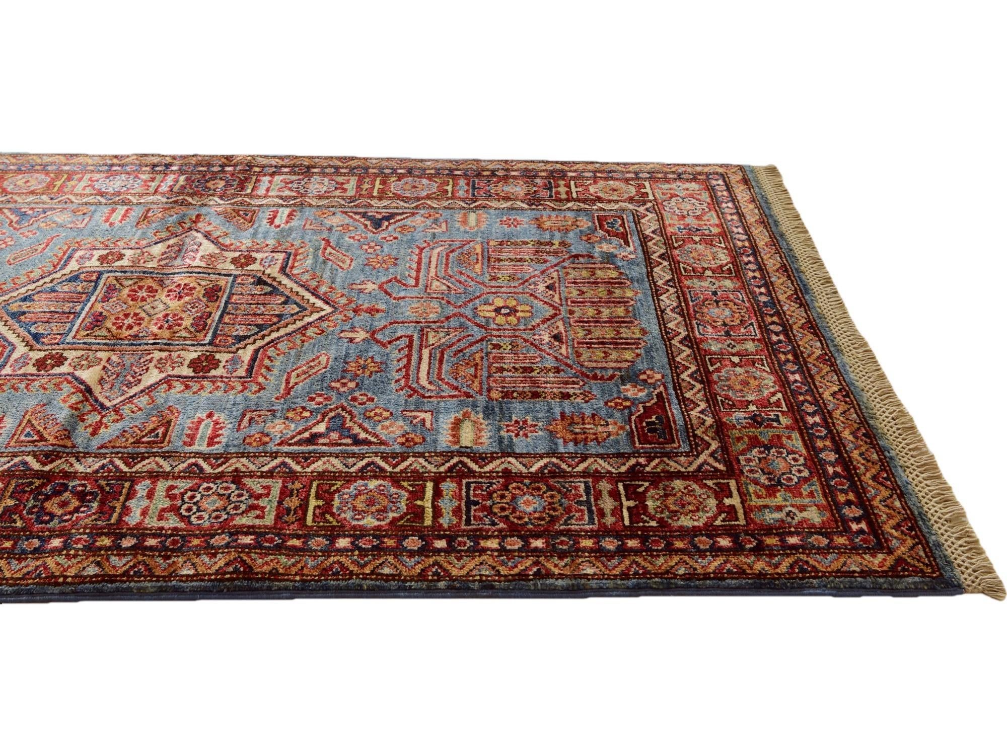 3' 3 x 5' Hand Knotted Kazak Rug