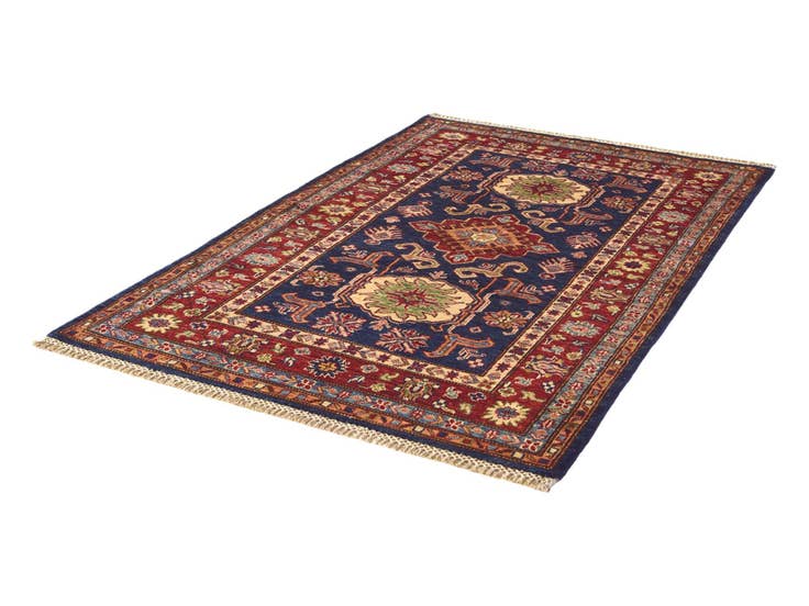 Detail image of 3' 4 x 5' 3 Hand Knotted Kazak Rug