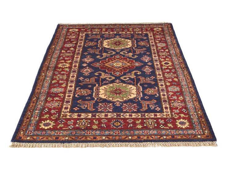 Detail image of 3' 4 x 5' 3 Hand Knotted Kazak Rug