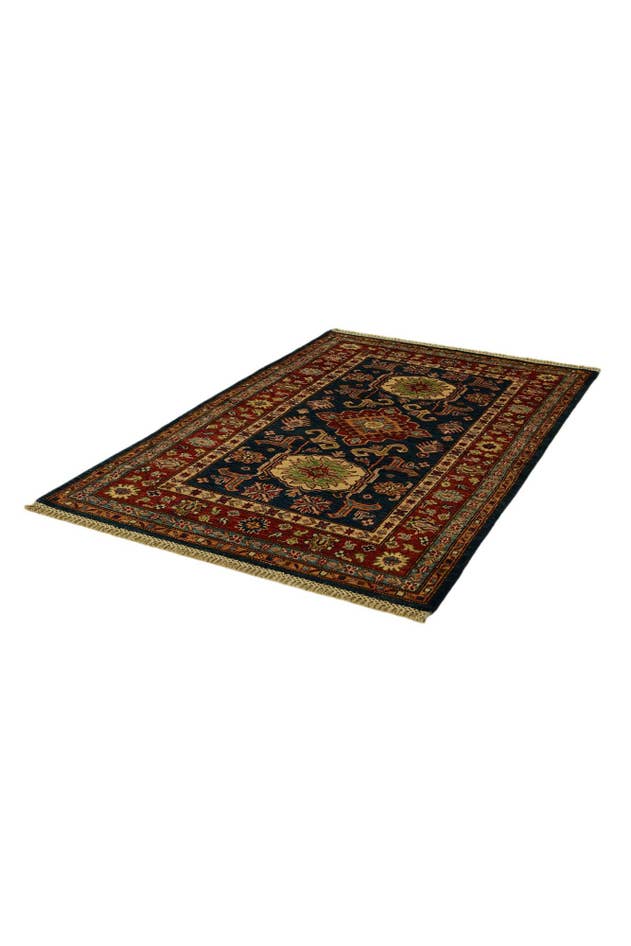 Detail image of 3' 4 x 5' 3 Hand Knotted Kazak Rug