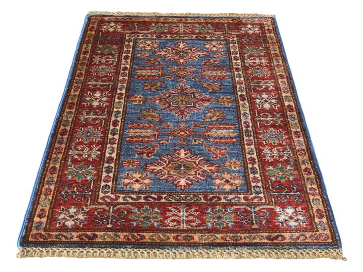 Detail image of 1' 10 x 3' Hand Knotted Kazak Rug