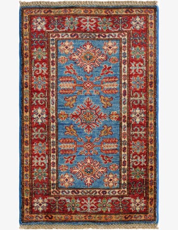 1' 10 x 3' Hand Knotted Kazak Rug