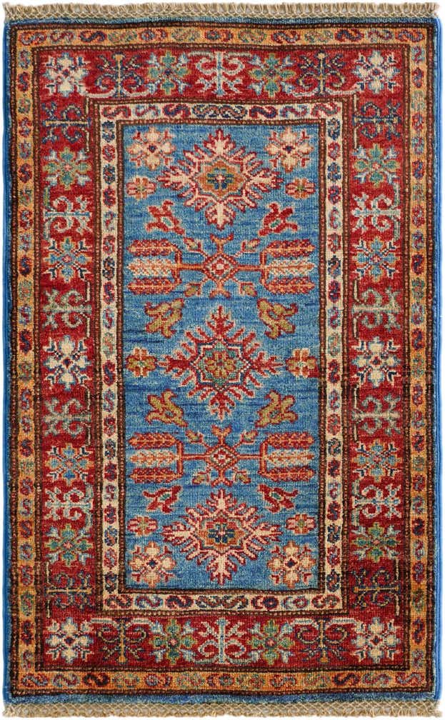 1' 10 x 3' Hand Knotted Kazak Rug