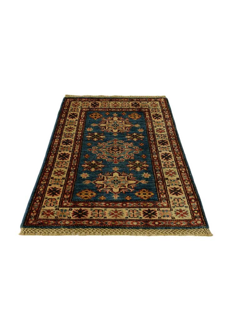 1' 11 x 3' 2 Hand Knotted Kazak Rug