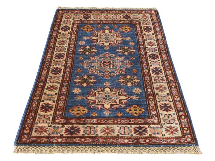 Detail image of 1' 11 x 3' 2 Hand Knotted Kazak Rug