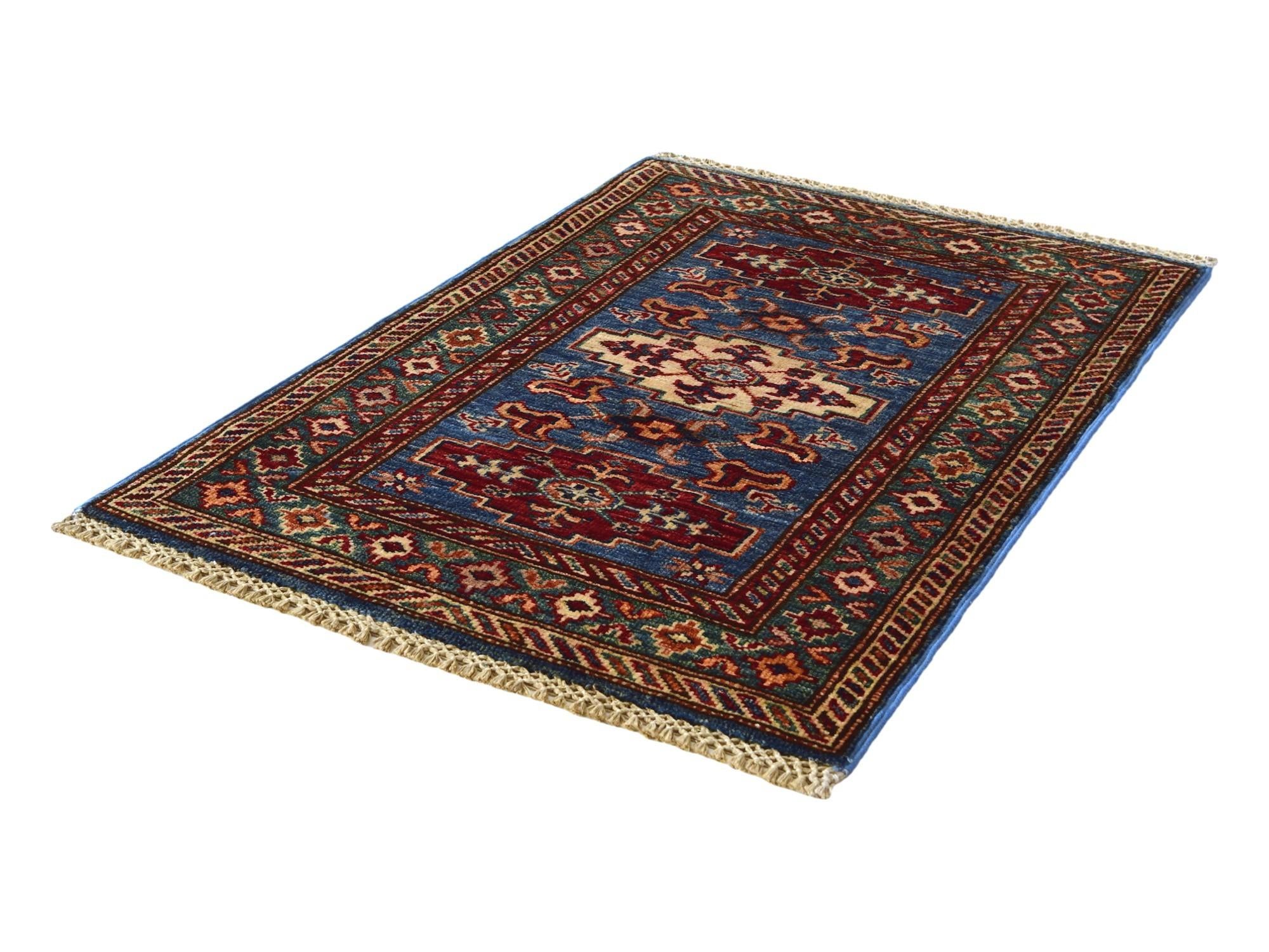 2' x 3' Hand Knotted Kazak Rug