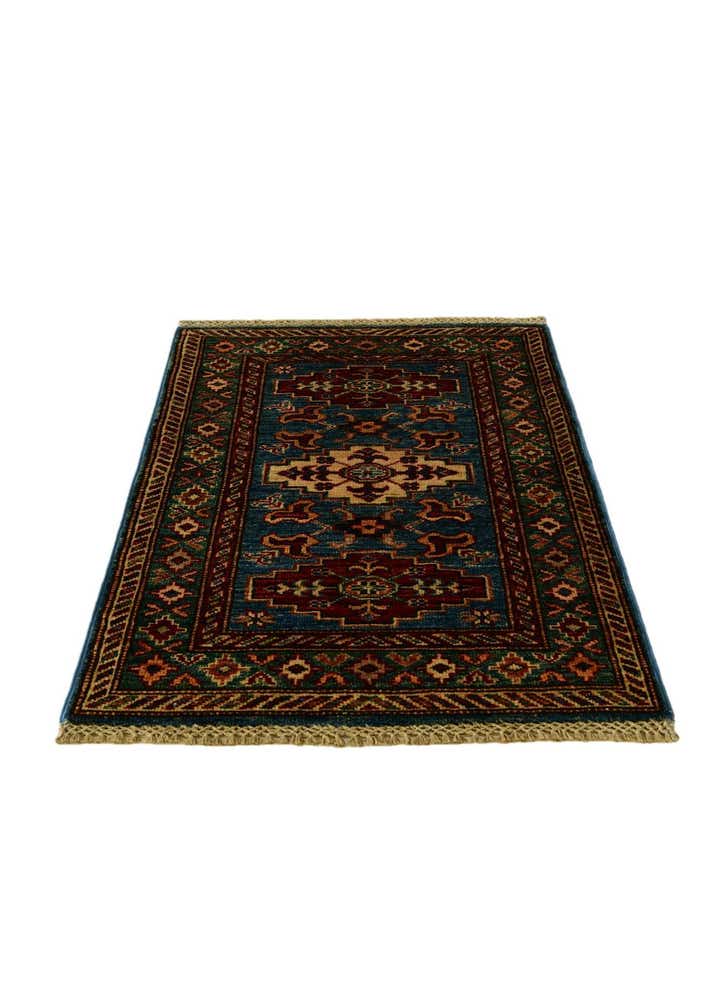 2' x 3' Hand Knotted Kazak Rug