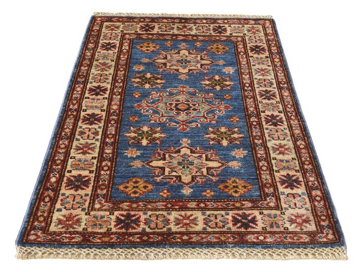Detail image of 2' x 3' 2 Hand Knotted Kazak Rug