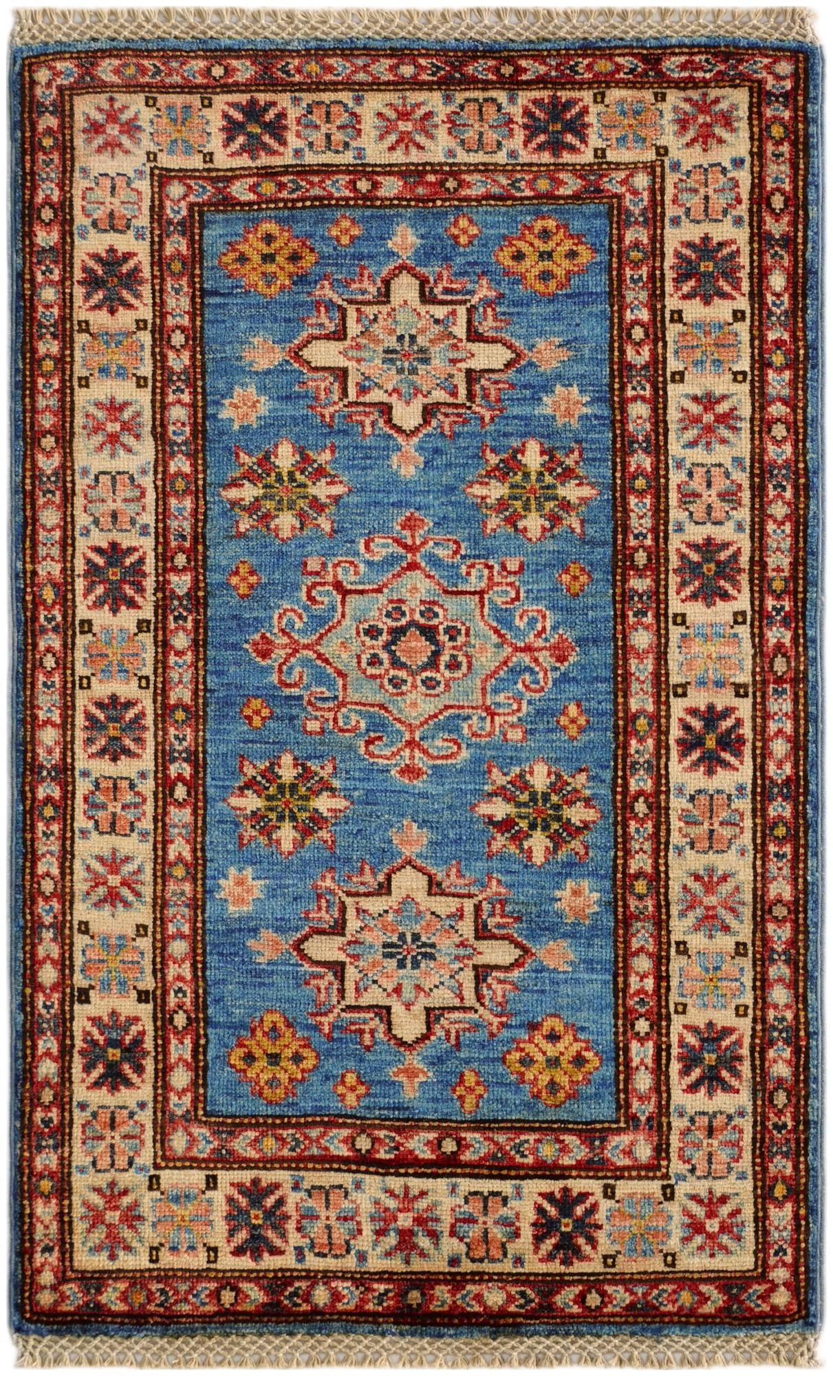 2' x 3' 2 Hand Knotted Kazak Rug