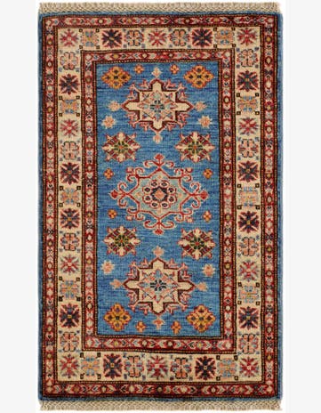 2' x 3' 2 Hand Knotted Kazak Rug