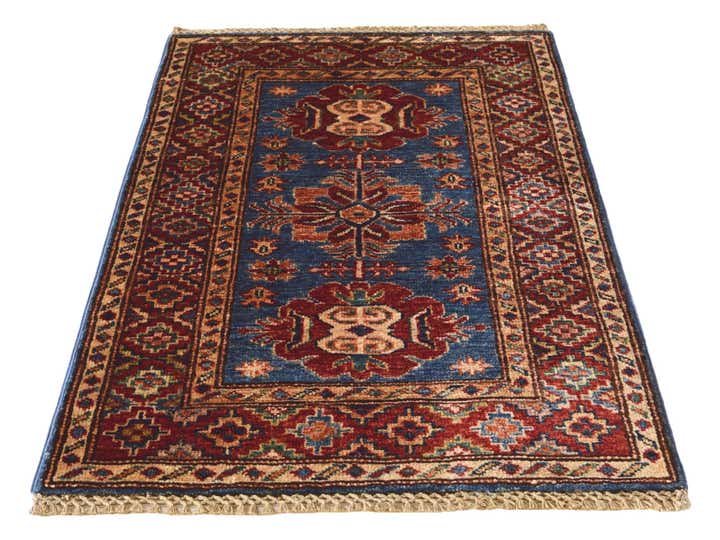 2' x 3' 2 Hand Knotted Kazak Rug