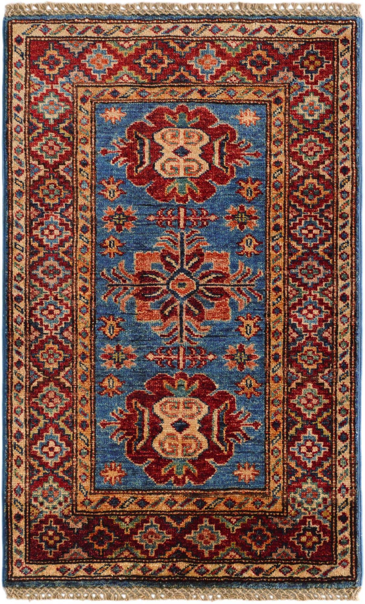 2' x 3' 2 Hand Knotted Kazak Rug