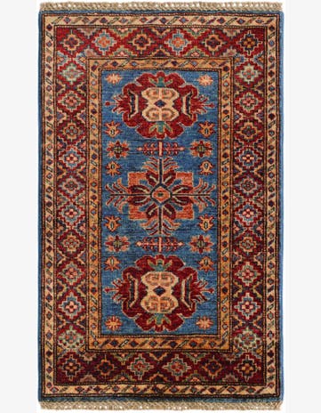 2' x 3' 2 Hand Knotted Kazak Rug