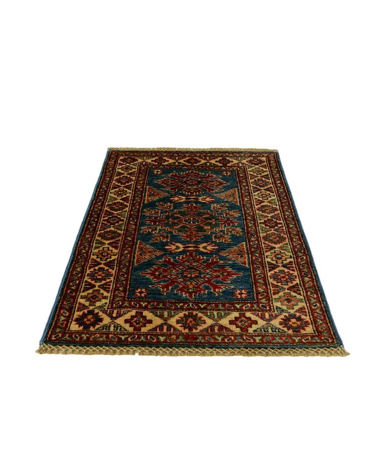 Detail image of 1' 11 x 3' Hand Knotted Kazak Rug