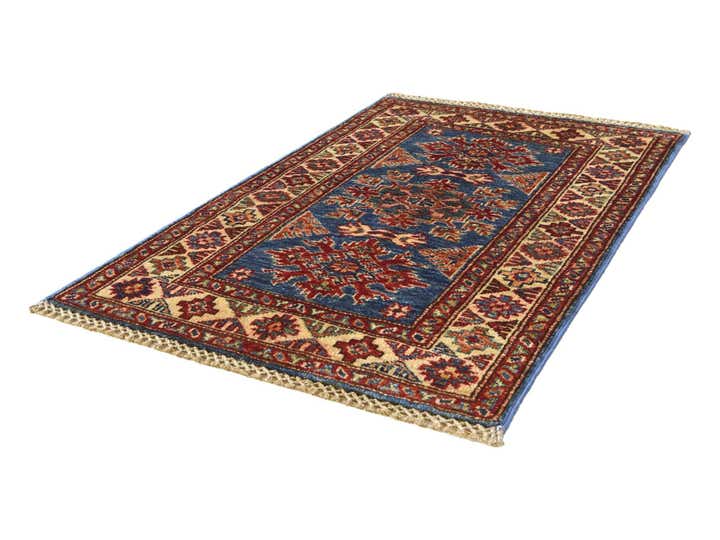 1' 11 x 3' Hand Knotted Kazak Rug