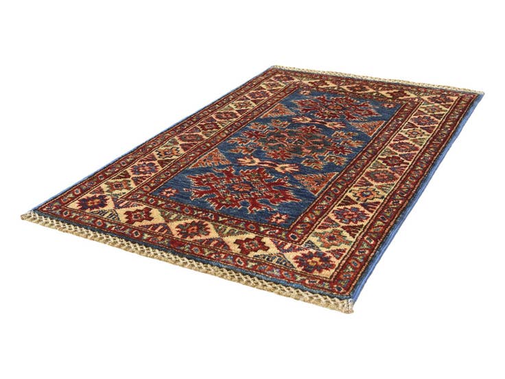 Detail image of 1' 11 x 3' Hand Knotted Kazak Rug
