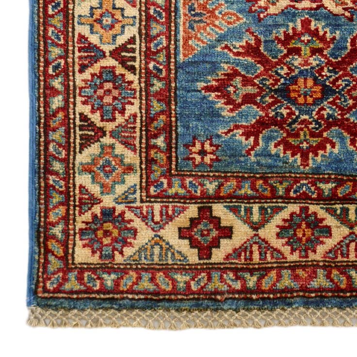 Detail image of 1' 11 x 3' Hand Knotted Kazak Rug