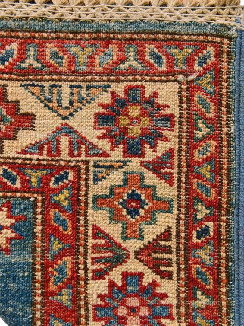 Detail image 12 of 12: 1' 11 x 3' Hand Knotted Kazak Rug