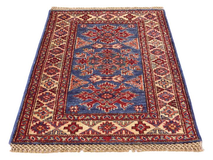 2' x 3' Hand Knotted Kazak Rug