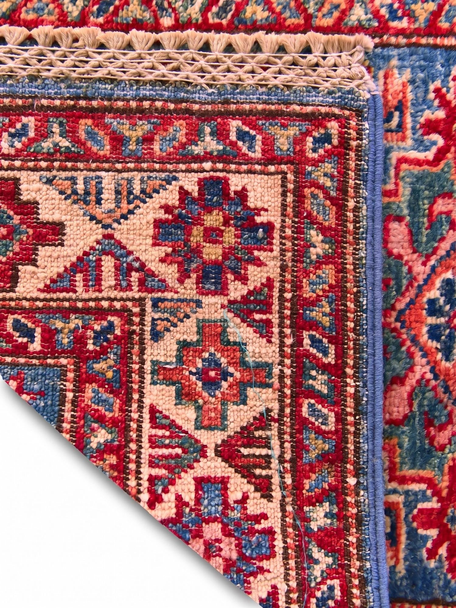 60cm x 90cm Hand Knotted Kazak Rug