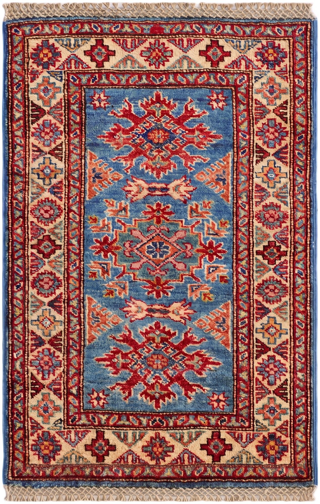 2' x 3' Hand Knotted Kazak Rug