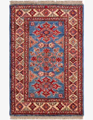 2' x 3' Hand Knotted Kazak Rug