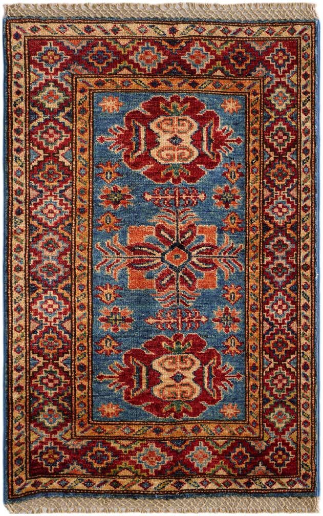 2' x 3' 1 Hand Knotted Kazak Rug
