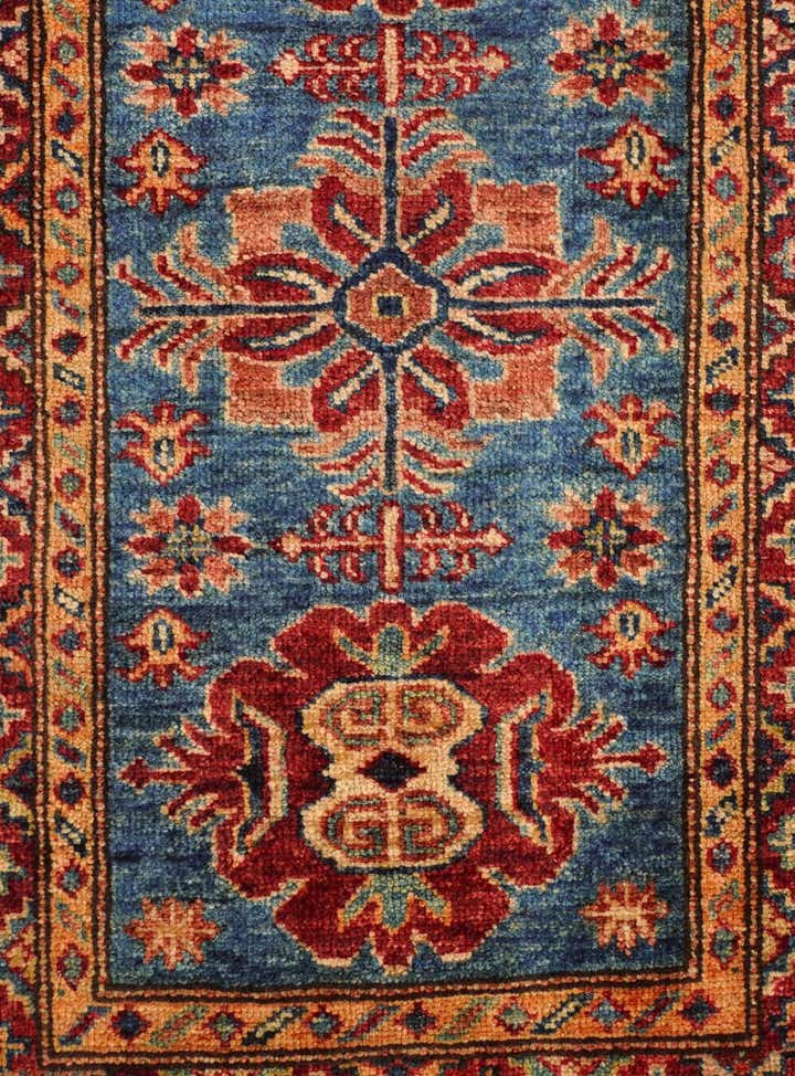 1' 11 x 3' 2 Hand Knotted Kazak Rug