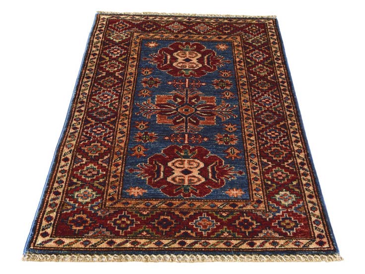 Detail image of 2' x 3' 2 Hand Knotted Kazak Rug