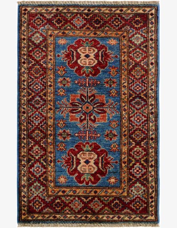 2' x 3' 2 Hand Knotted Kazak Rug