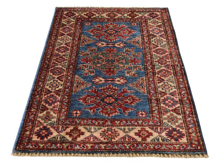2' x 3' 2 Hand Knotted Kazak Rug