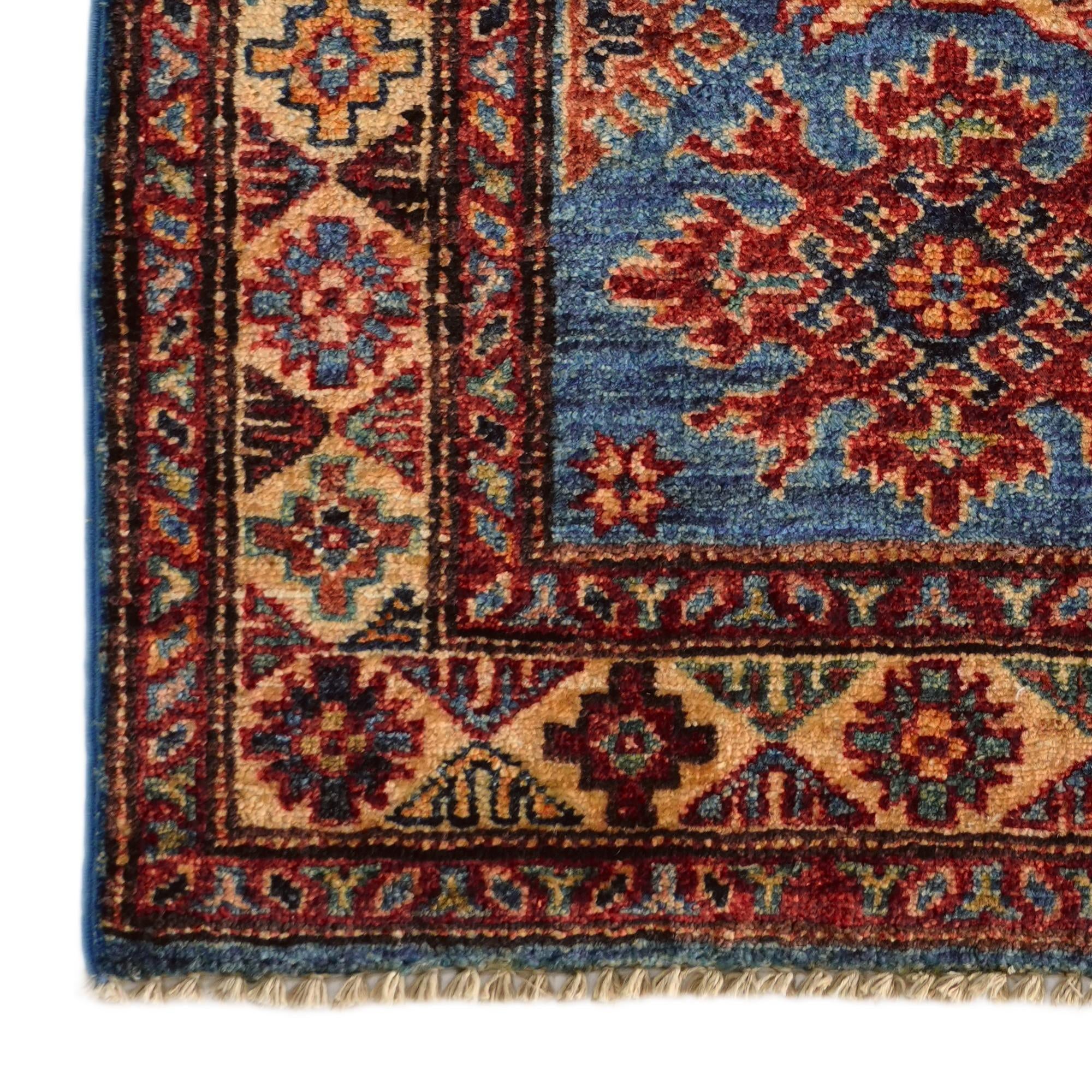 2' x 3' 2 Hand Knotted Kazak Rug